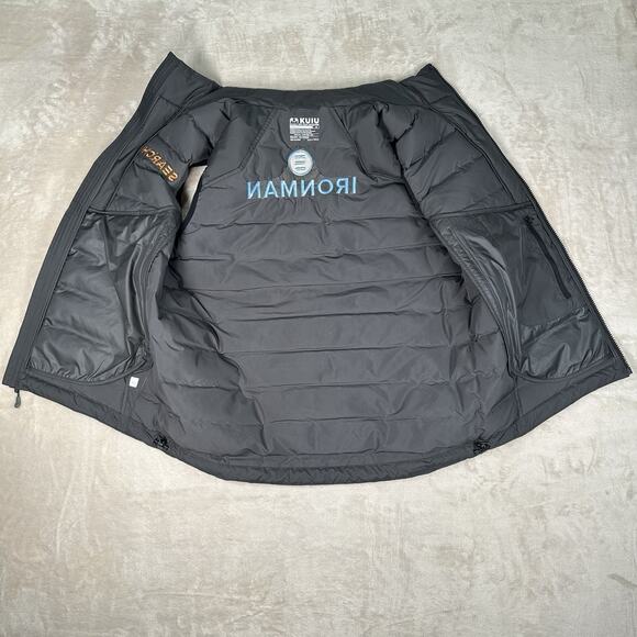 KUIU Elements Vest Grey Gray Full Zip Fiber Ball Down Tube DWR Men's Size Medium - Picture 7 of 11